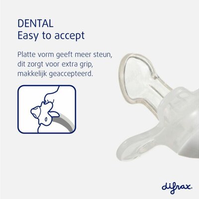 Fopspeen dental +6m uni/pure Groen/pistache