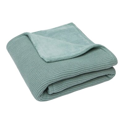 Deken Wieg 75x100cm Basic Knit Forest Green Deken Wieg 75x100cm Basic Knit Forest Green