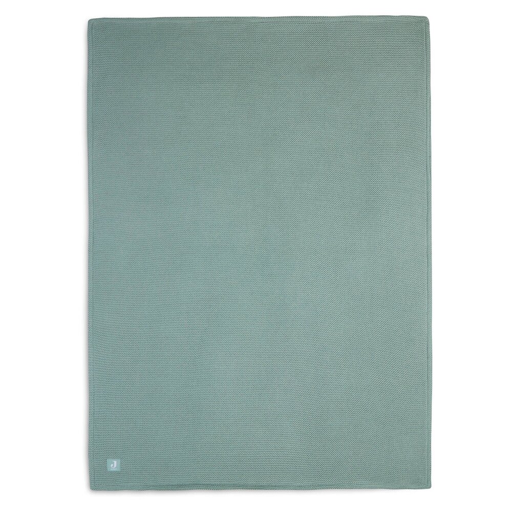 Deken Wieg 75x100cm Basic Knit Forest Green Deken Wieg 75x100cm Basic Knit Forest Green