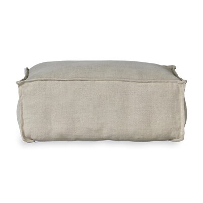 Linen ottoman Beige