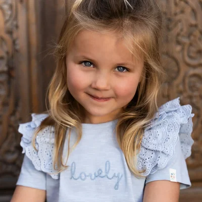 T-shirt korte mouwen Sky blue