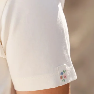 T-shirt korte mouwen Creme T-shirt korte mouwen Creme