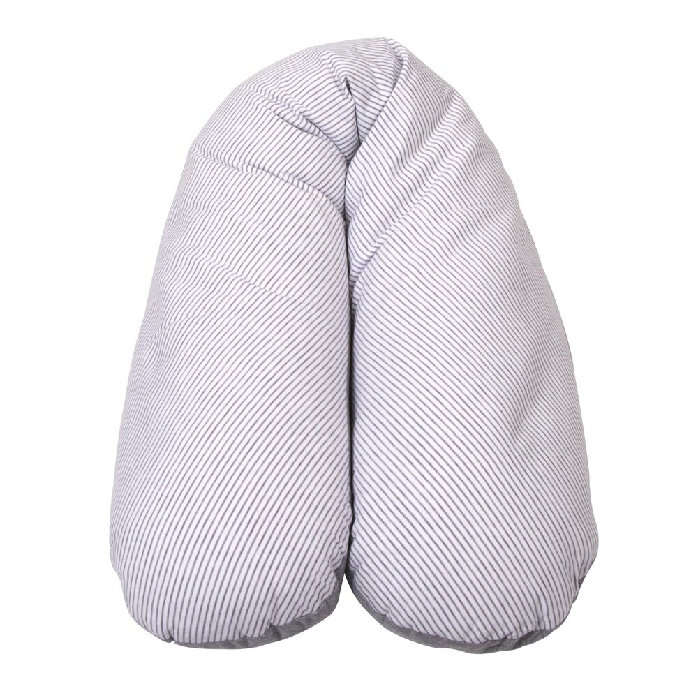 Borstvoedingskussen xl - jersey stripe white - Borstvoedingskussen xl - jersey stripe white -