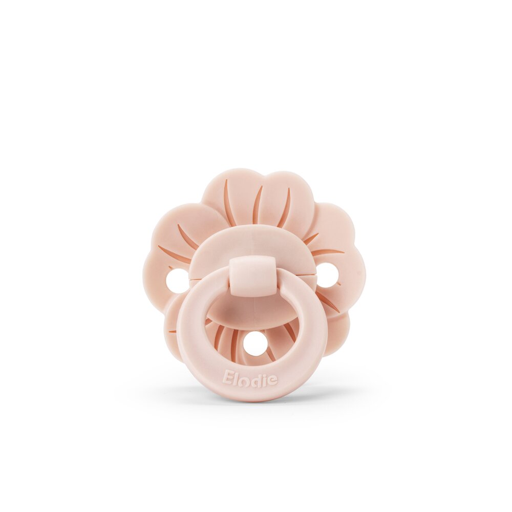 Fopspeen Binky Bloom 3m+ Silicone Powder pink