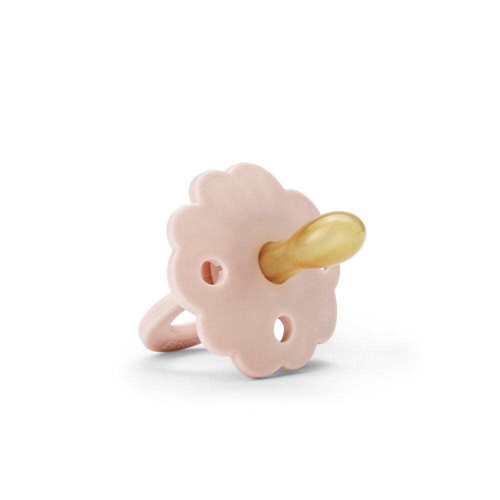 Fopspeen Binky Bloom 3m+ Silicone Powder pink
