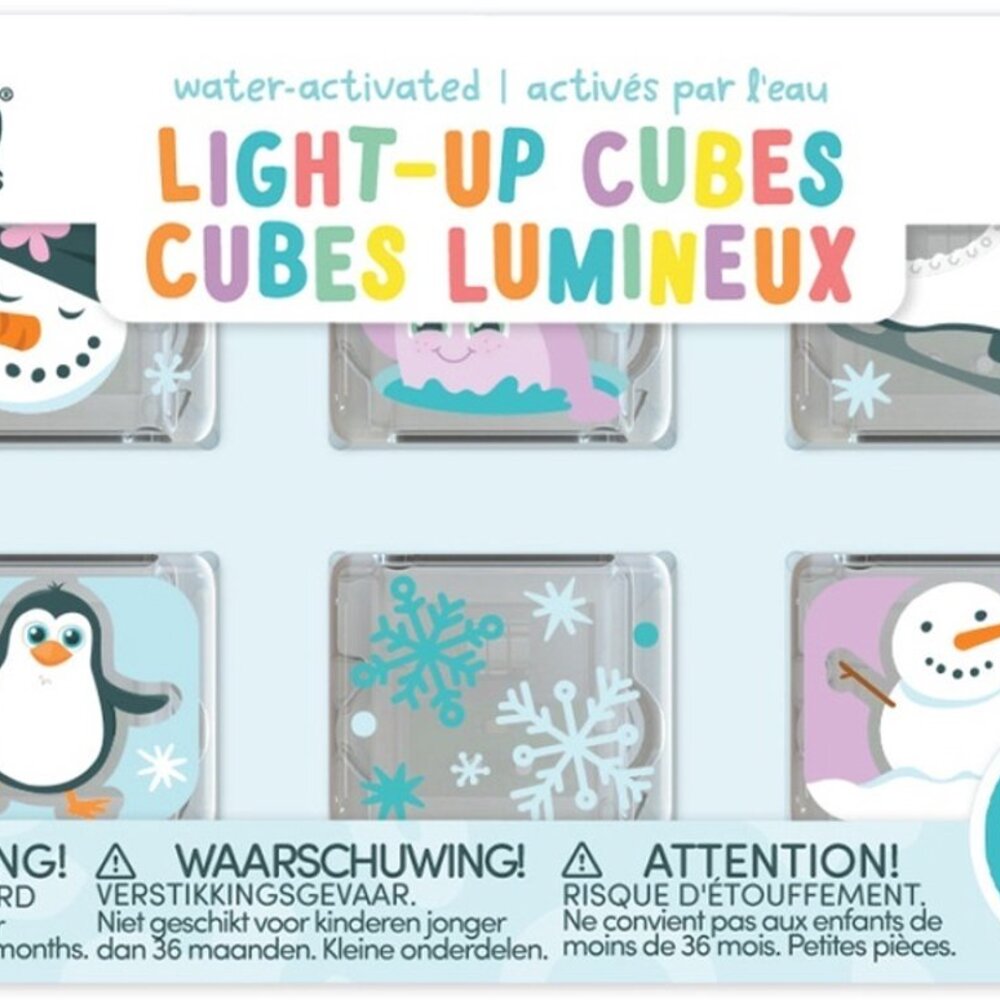 Lichtgevende kubussen - 6 stuks Winter Lichtgevende kubussen - 6 stuks Winter