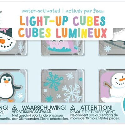 Lichtgevende kubussen - 6 stuks Winter Lichtgevende kubussen - 6 stuks Winter