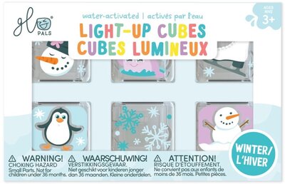 Lichtgevende kubussen - 6 stuks Winter Lichtgevende kubussen - 6 stuks Winter