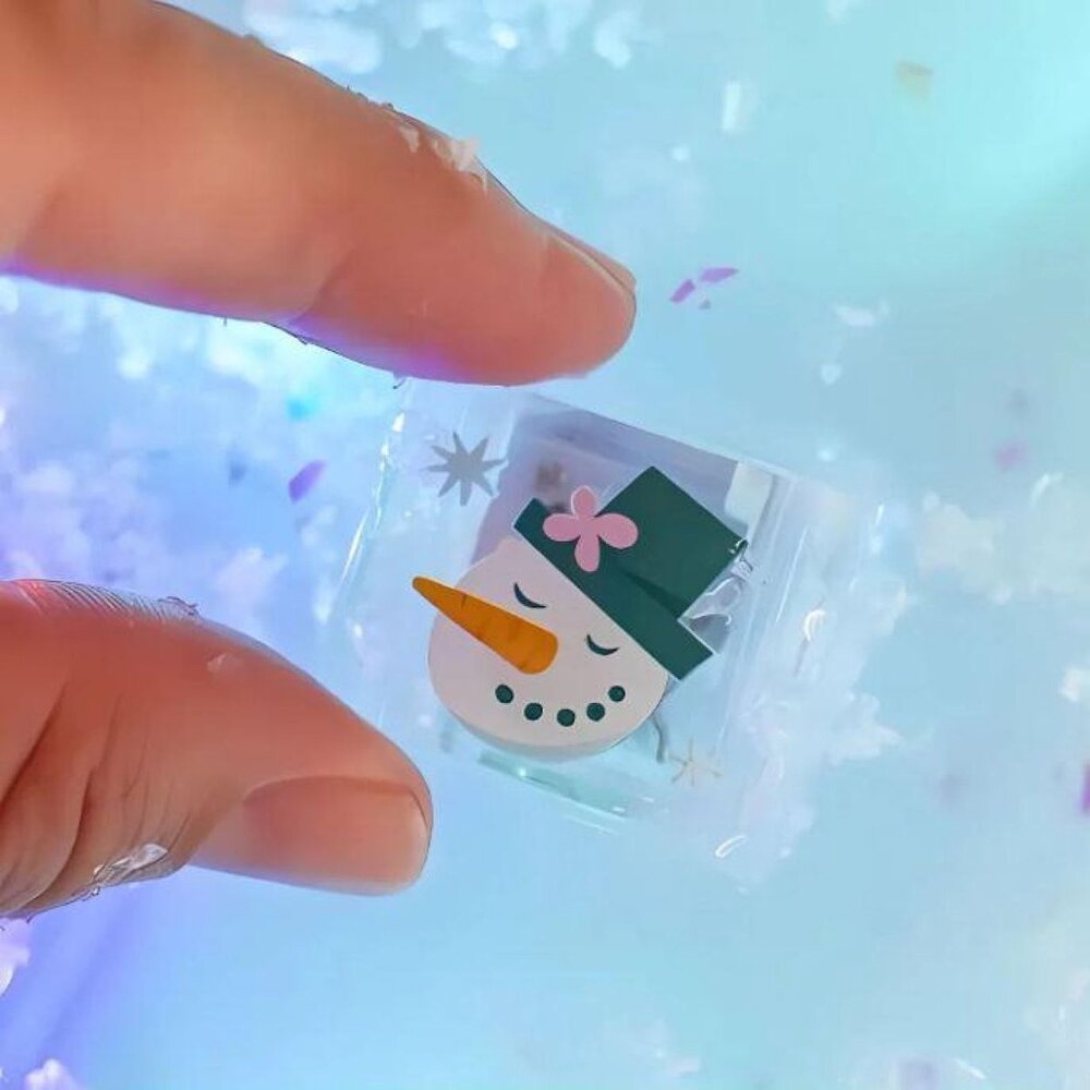 Lichtgevende kubussen - 6 stuks Winter Lichtgevende kubussen - 6 stuks Winter