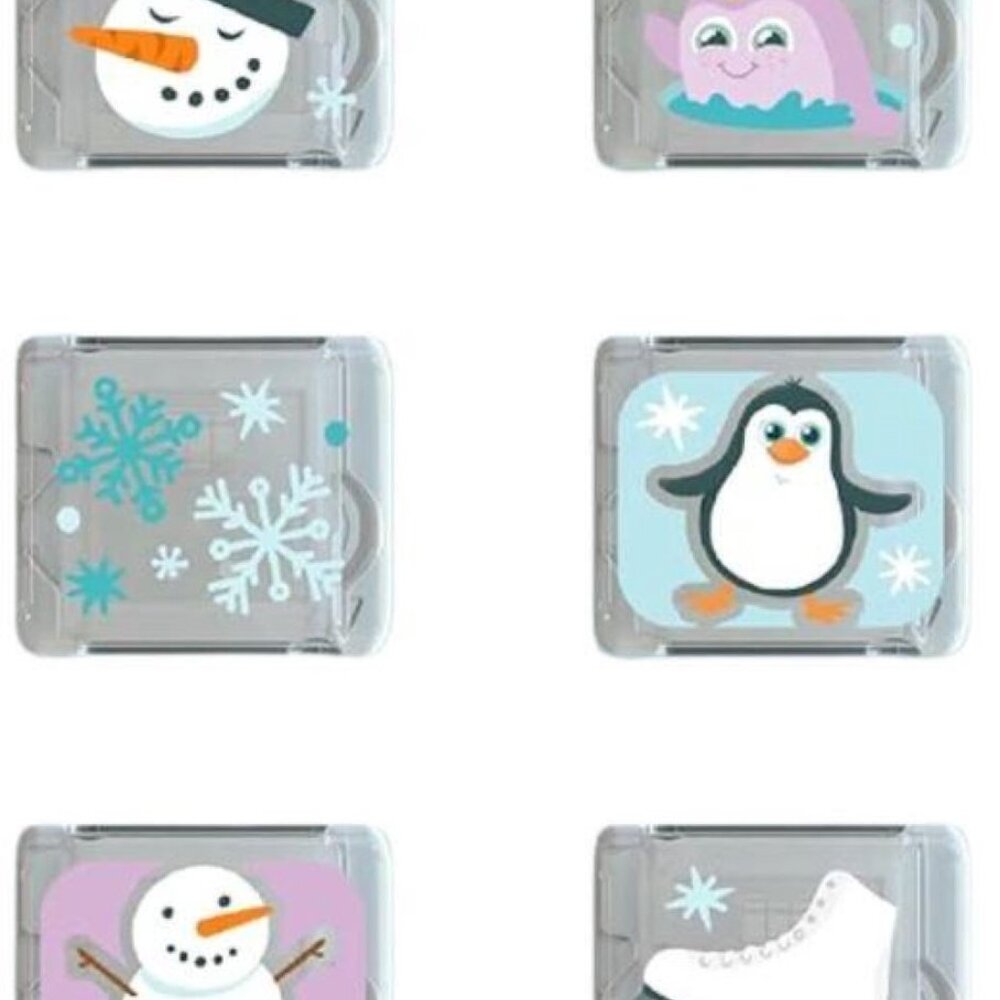 Lichtgevende kubussen - 6 stuks Winter Lichtgevende kubussen - 6 stuks Winter