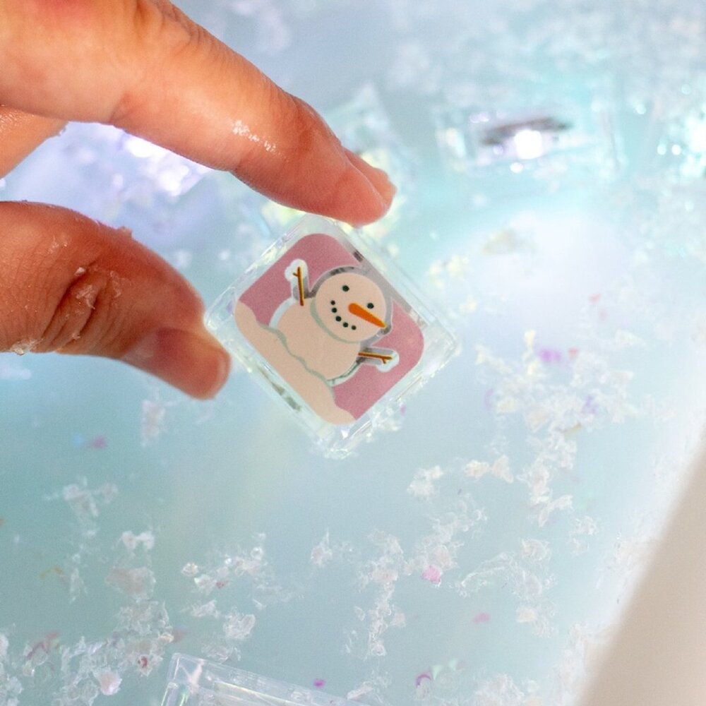 Lichtgevende kubussen - 6 stuks Winter Lichtgevende kubussen - 6 stuks Winter