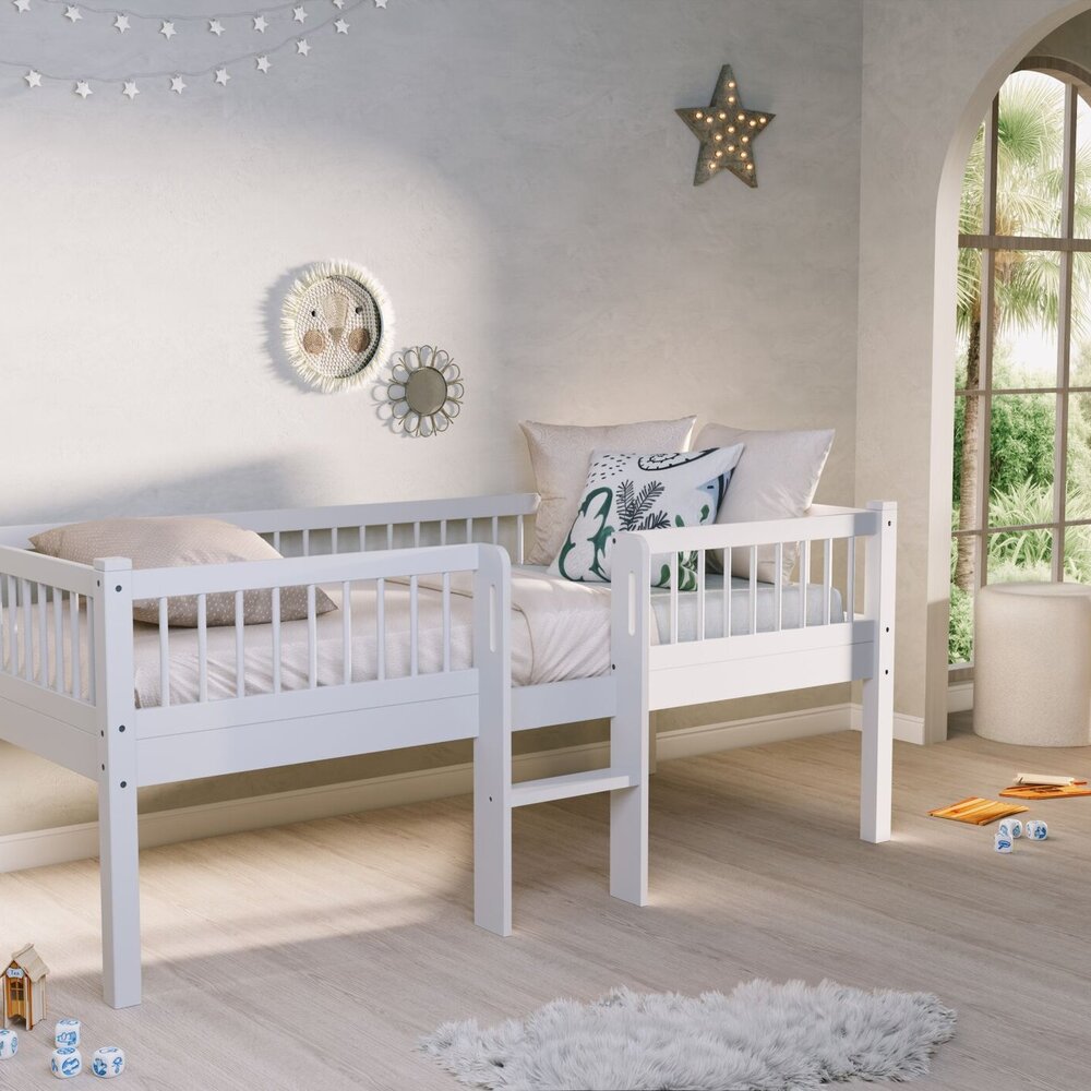 Forrest halfhoogslaper met laddder 90 x 200 cm beu -