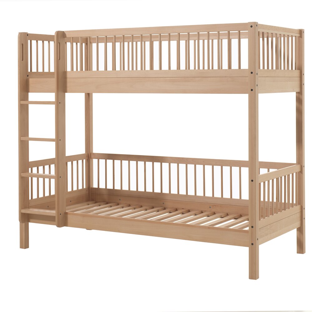 Forrest stapelbed 90 x 200 cm beuk natuur - Forrest stapelbed 90 x 200 cm beuk natuur -