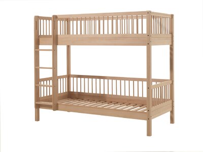 Forrest stapelbed 90 x 200 cm beuk natuur - Forrest stapelbed 90 x 200 cm beuk natuur -