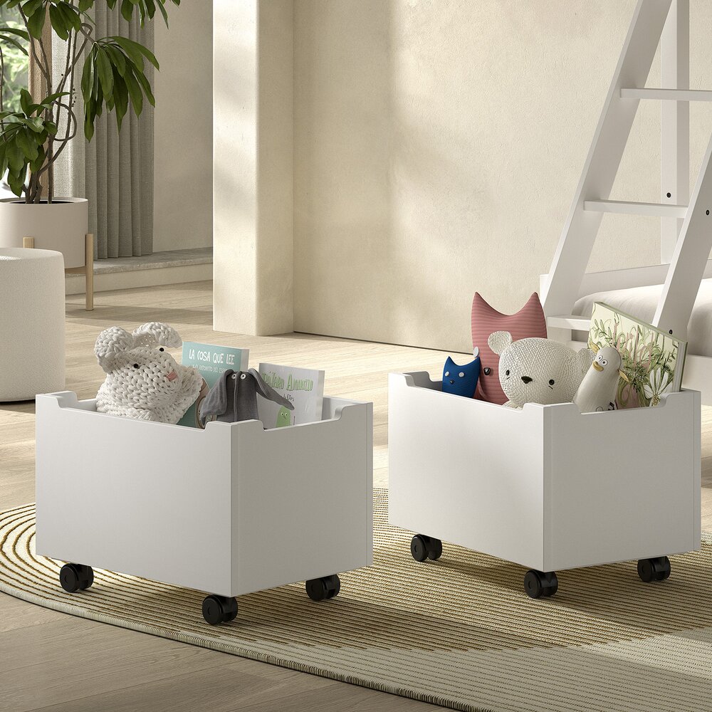 Forrest set van 2 laden beuk wit - Forrest set van 2 laden beuk wit -