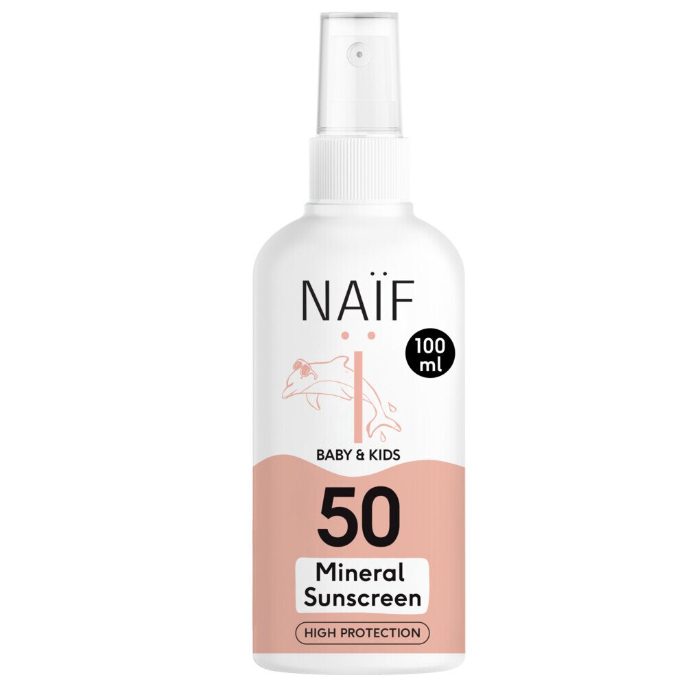 Naïf Mineral Sunscreen Spray for Baby & Kids SPF50  