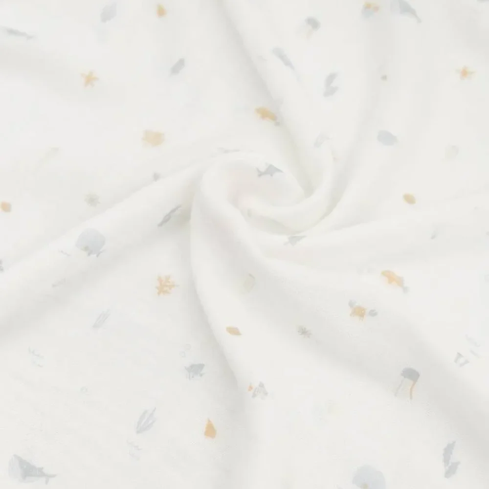 Swaddle M 3 Pack - 70x70 cm Print sealife