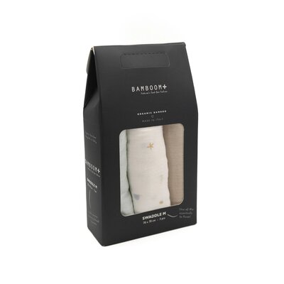 Swaddle M 3 Pack - 70x70 cm Print sealife