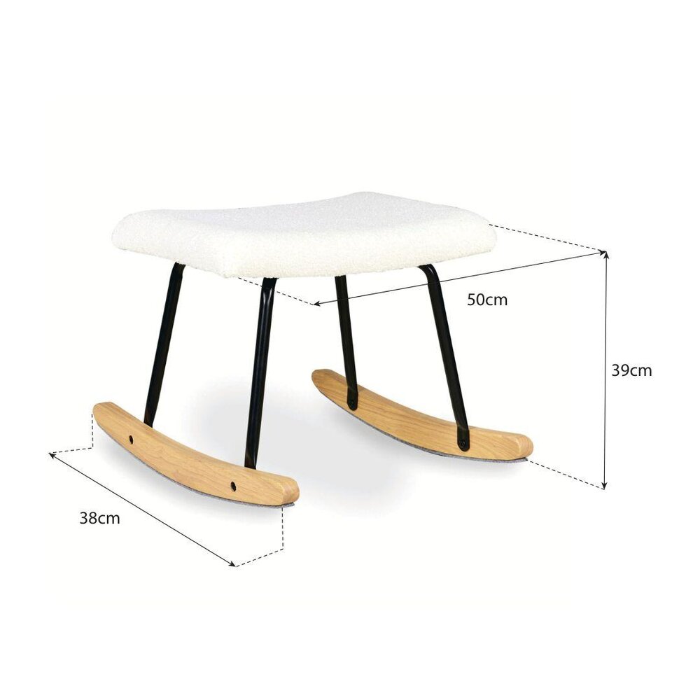 Hocker rocker basic/nordic - sheep beige -