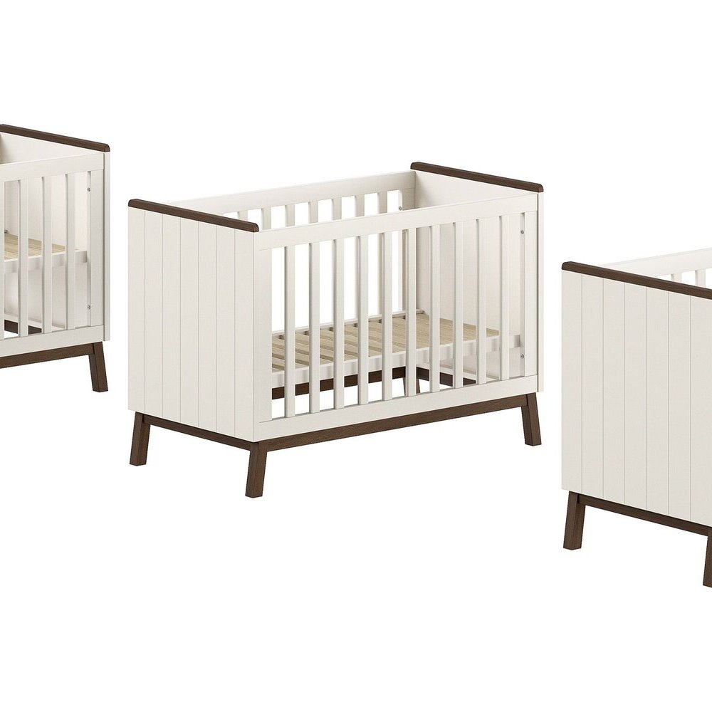 Sezane babybed 60 x 120 cm Clay/walnut