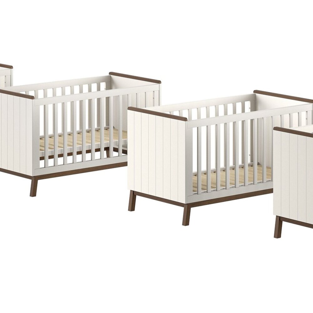 Sezane baby-/peuterbed 70 x 140 cm Clay/walnut