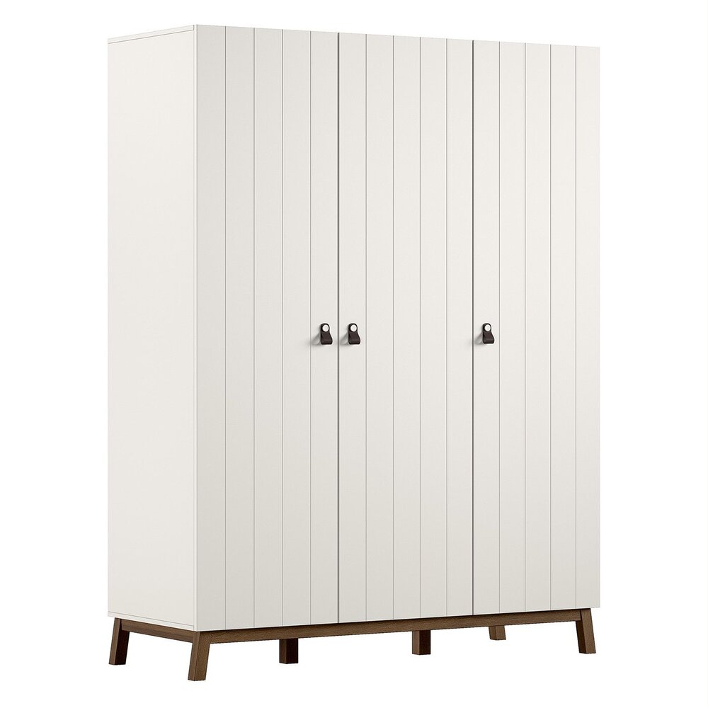 Sezane 3 deurs kleerkast Clay/walnut