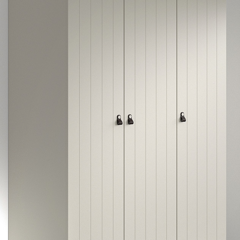 Sezane 3 deurs kleerkast Clay/walnut