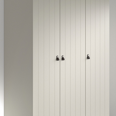 Sezane 3 deurs kleerkast Clay/walnut