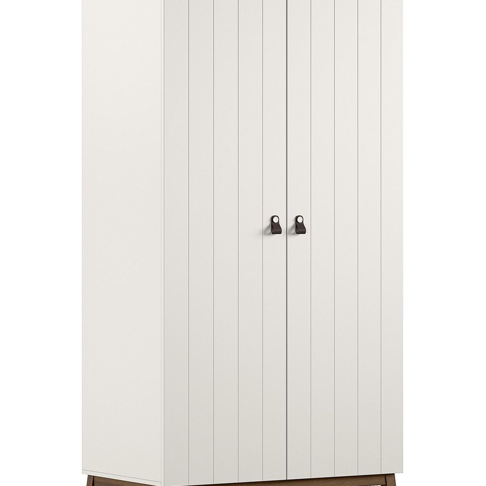 Sezane 2 deurs kleerkast Clay/walnut