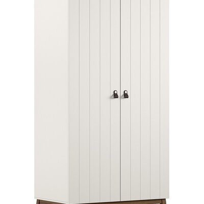 Sezane 2 deurs kleerkast Clay/walnut