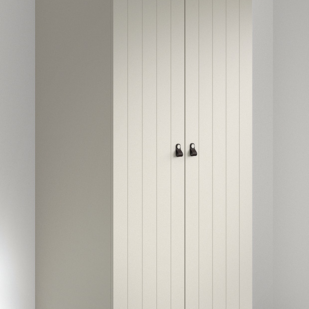 Sezane 2 deurs kleerkast Clay/walnut