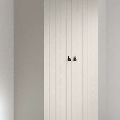 Sezane 2 deurs kleerkast Clay/walnut