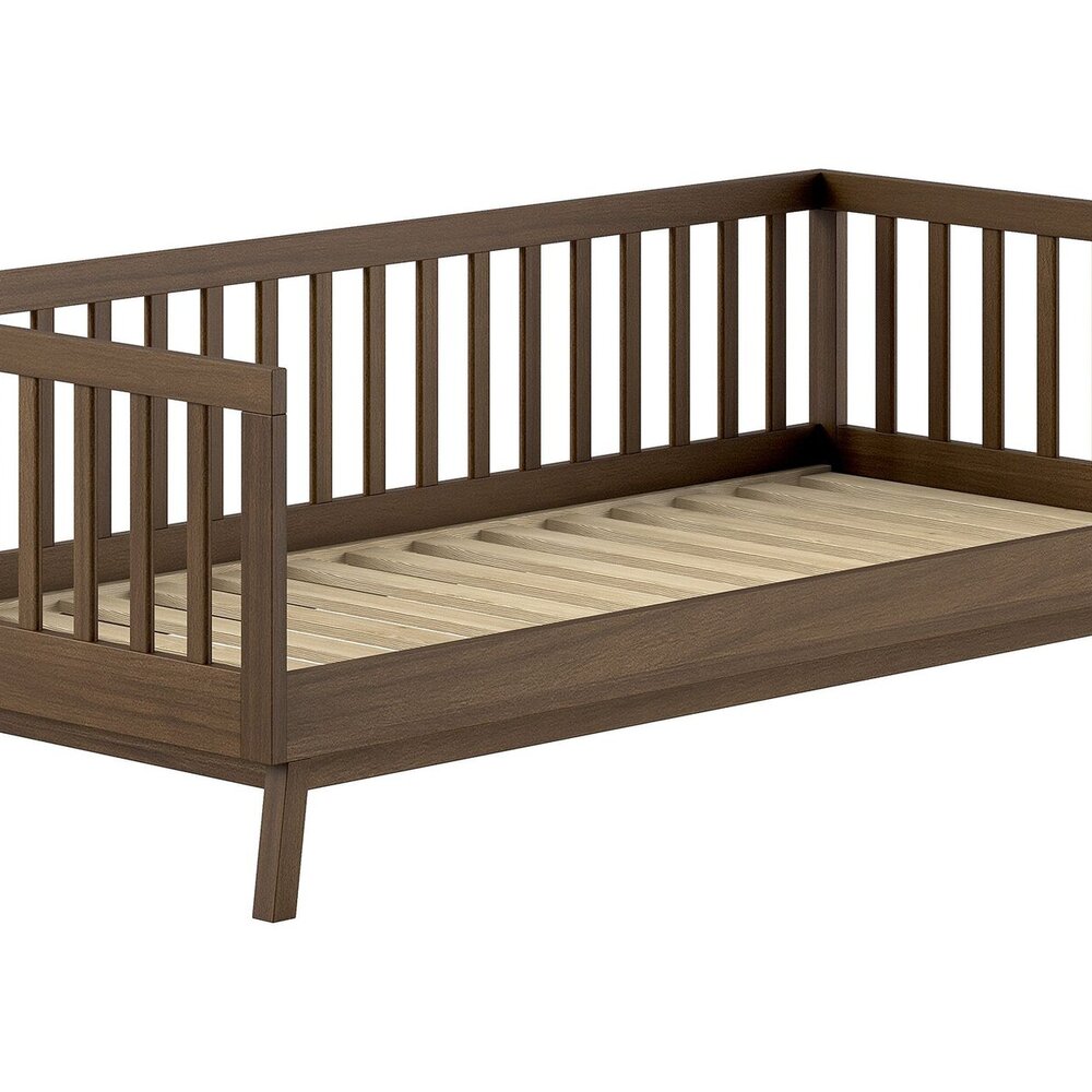 Sezane kajuitbed 90 x 200 cm Walnoot