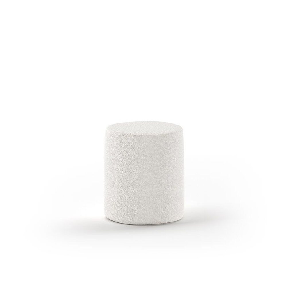 Moon poef bouclé Wit Moon poef bouclé Wit