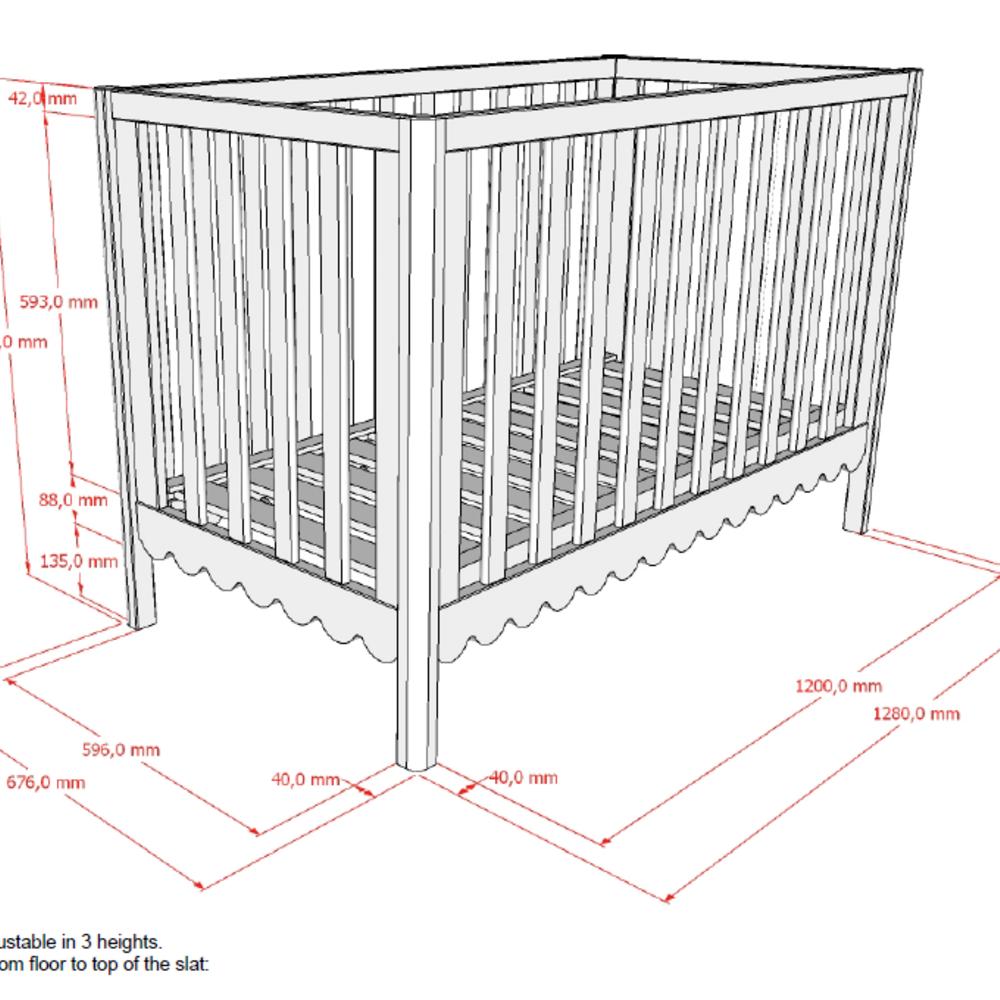 Swingo babybed 60 x 120 cm Clay Swingo babybed 60 x 120 cm Clay