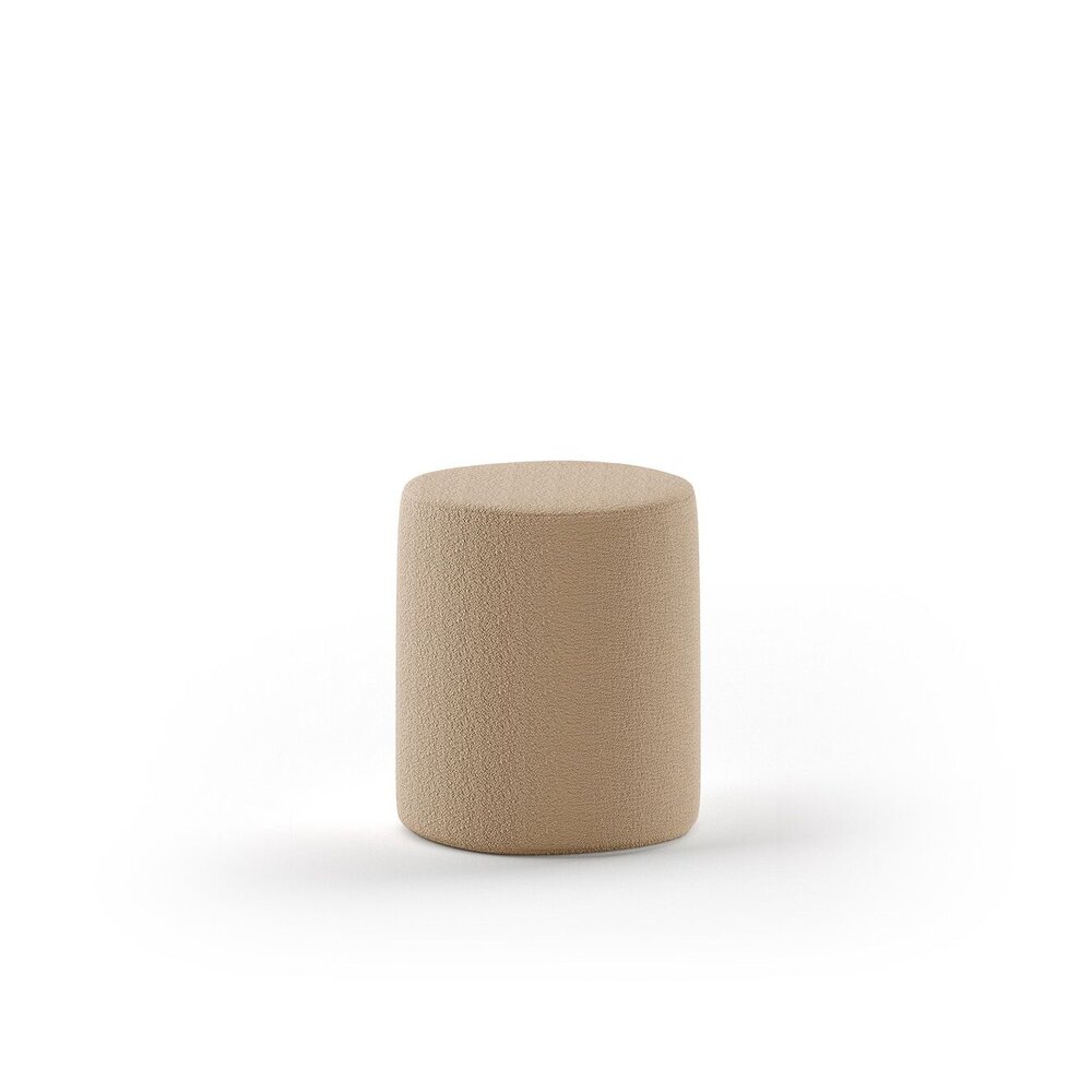 Nature poef bouclé bruin Bruin