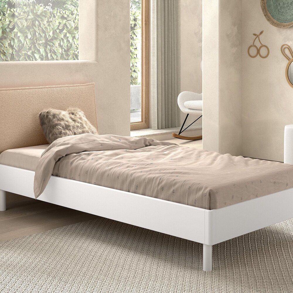 Forrest bed 90 x 200 cm bouclé Wit Forrest bed 90 x 200 cm bouclé Wit