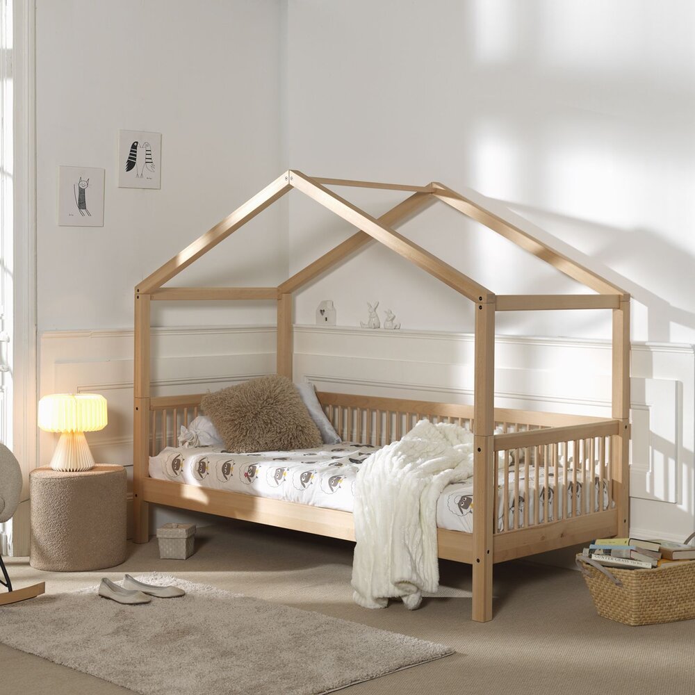 Forrest huisbed 90 x 200 cm beuk natuur