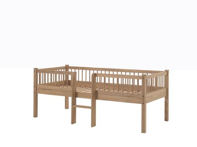 Forrest halfhoogslaper met ladder 90 x 200 cm eik