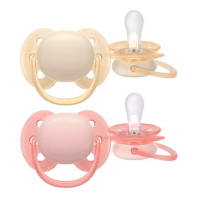 Fopspeen +0m Soft roze/beige Fopspeen +0m Soft roze/beige