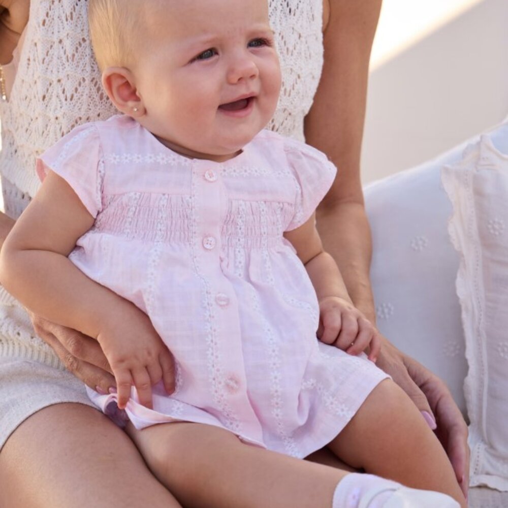 Chiffon kleedje Baby Rose