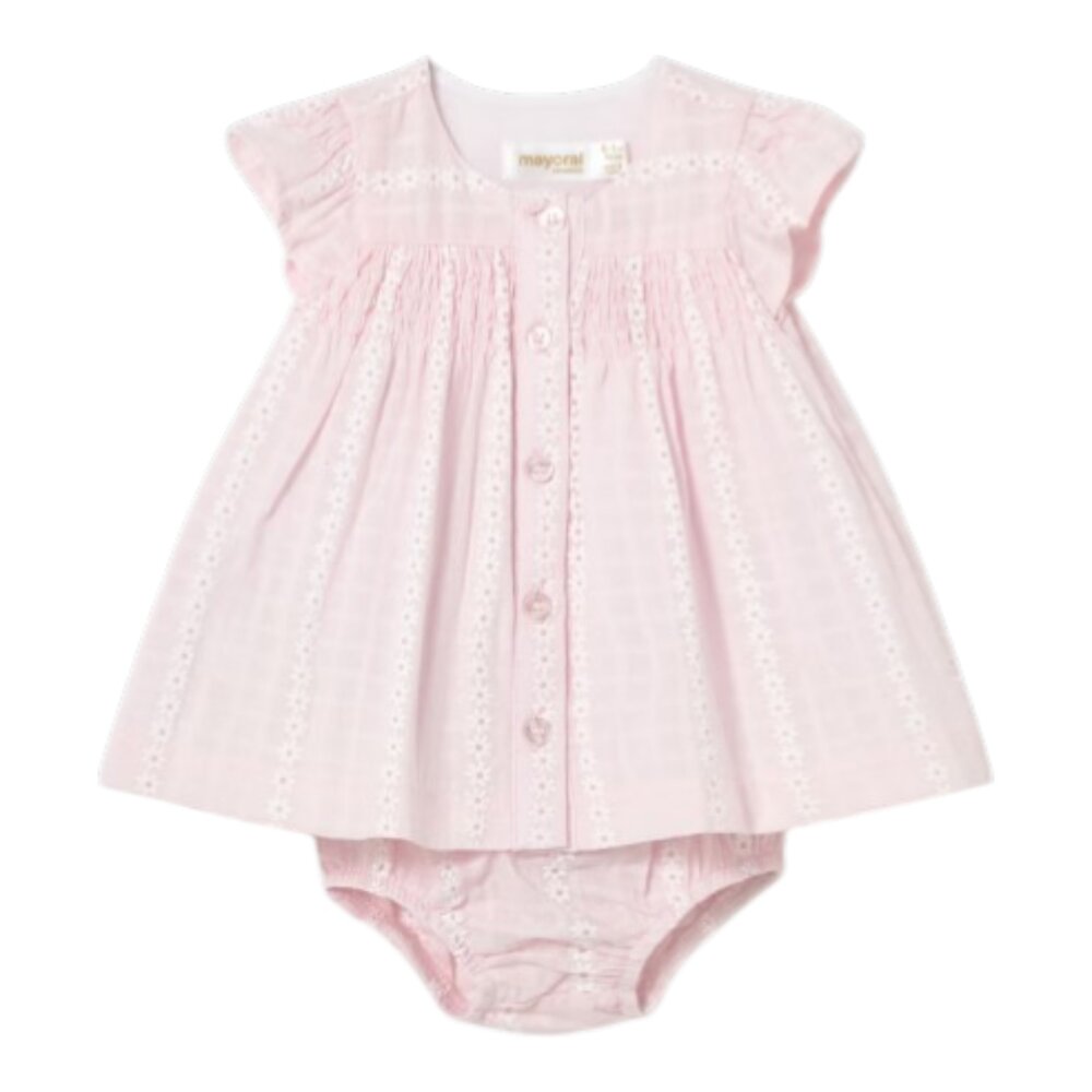 Chiffon kleedje Baby Rose