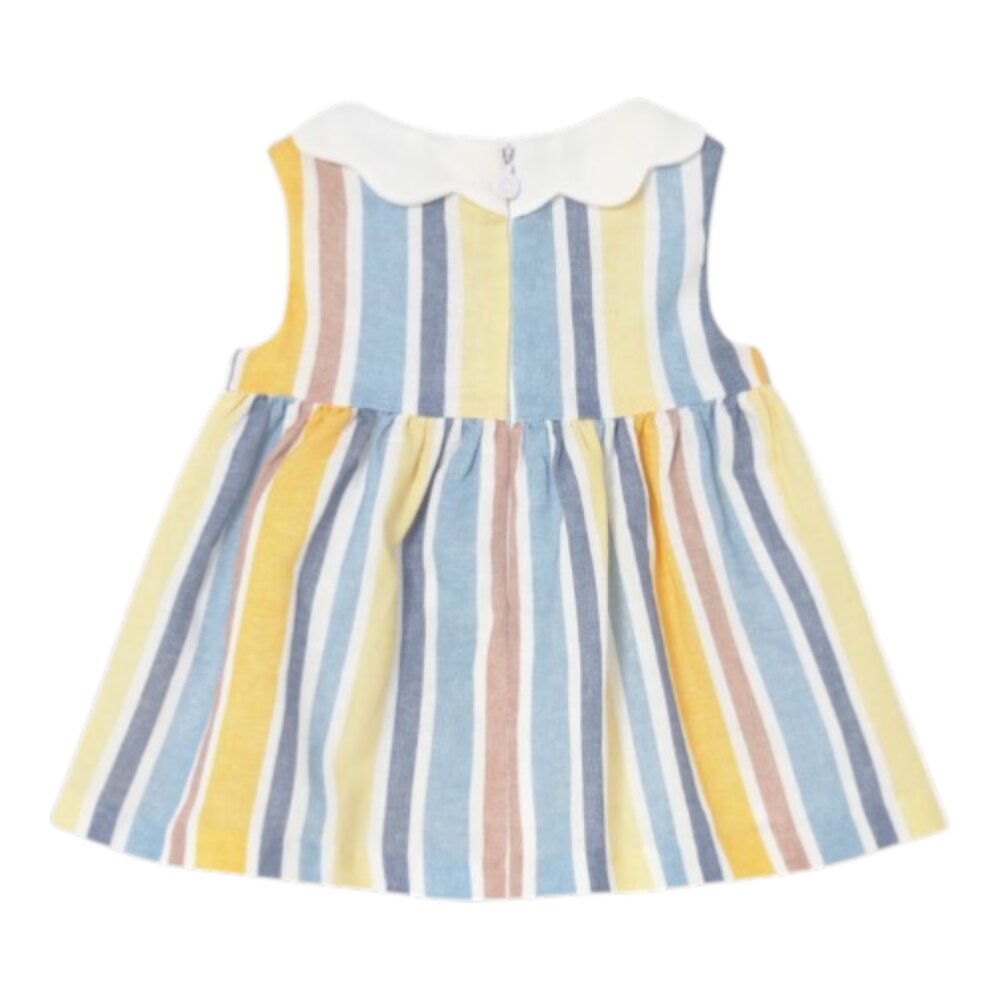 Kleedje met strepen Aqua