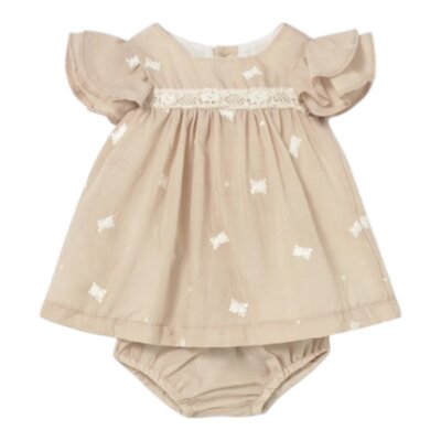 Embroidered kleedje Wheat