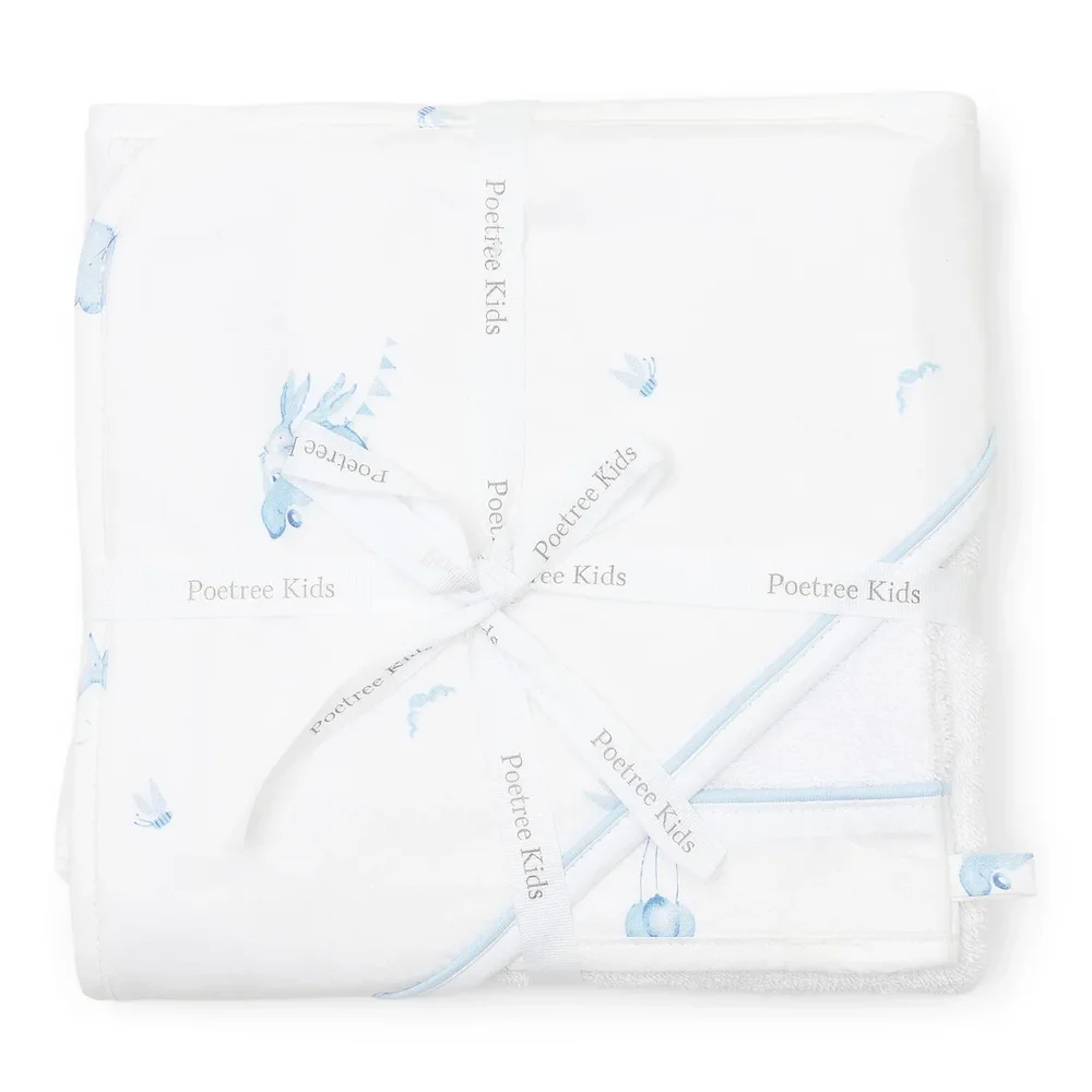 Badcape & washandje Dieren Blue dreams