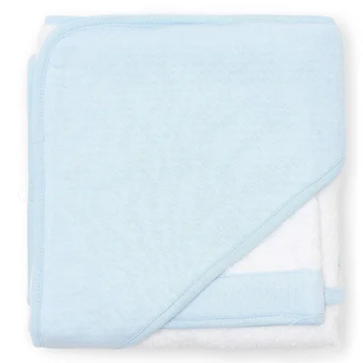 Badcape & washandje Blauw Blue dreams