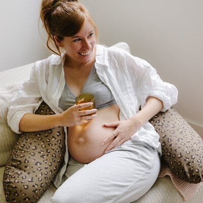 Voedingskussen buddy Leopard bronze Voedingskussen buddy Leopard bronze