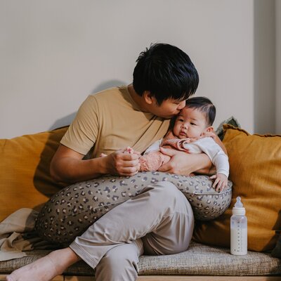 Voedingskussen buddy Leopard bronze Voedingskussen buddy Leopard bronze