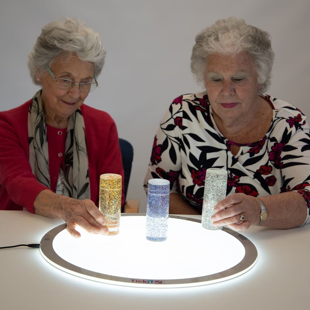 Doorschijnende Sensorische Glitter Storm-Set