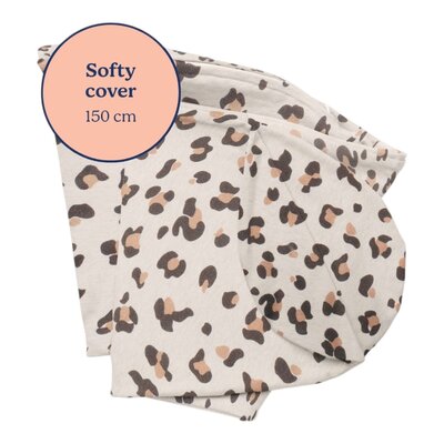 Voedingskussenhoes Softy Leopard cream